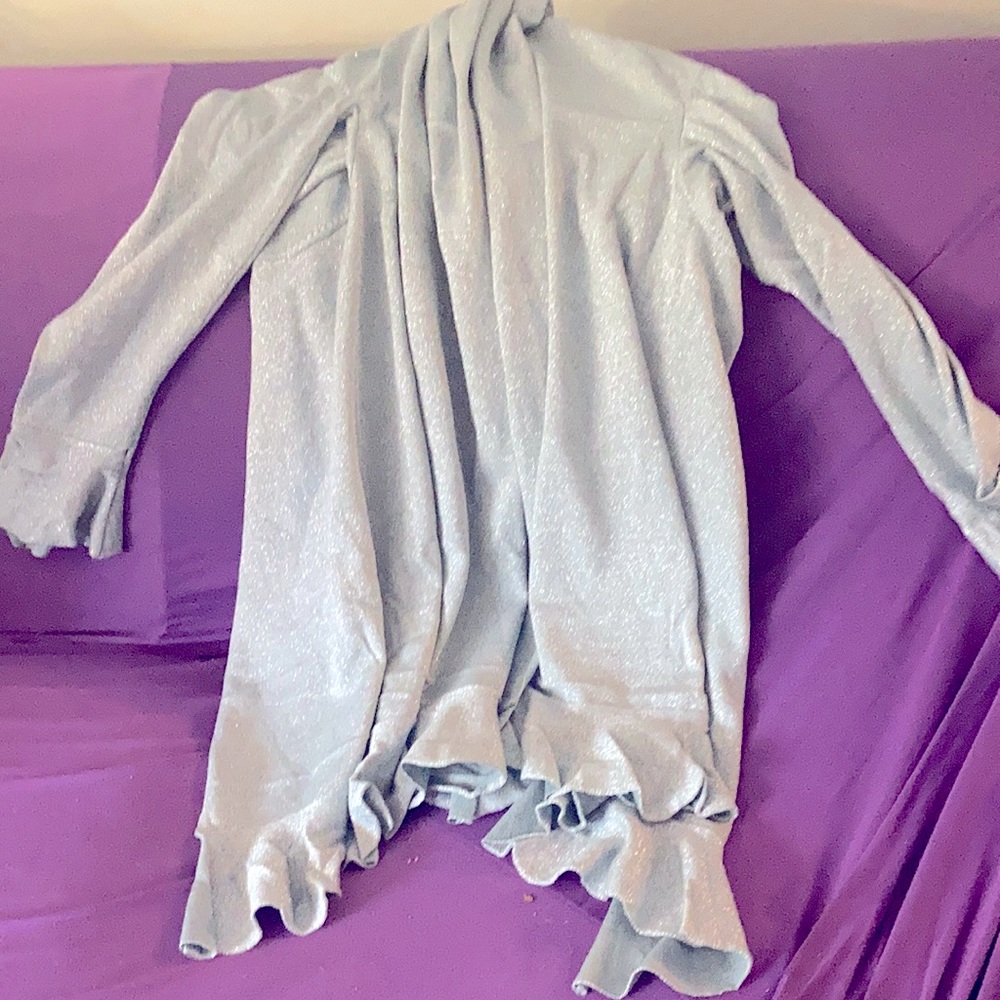 Light blue sparkly women’s dress sweater